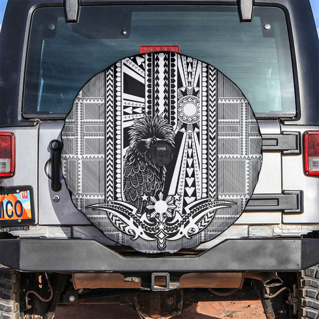 Mabuhay Philippines Festival Spare Tire Cover Philippine Eagle Sun Three Stars Barong Pattern
