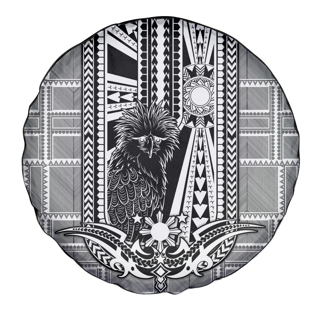 Mabuhay Philippines Festival Spare Tire Cover Philippine Eagle Sun Three Stars Barong Pattern