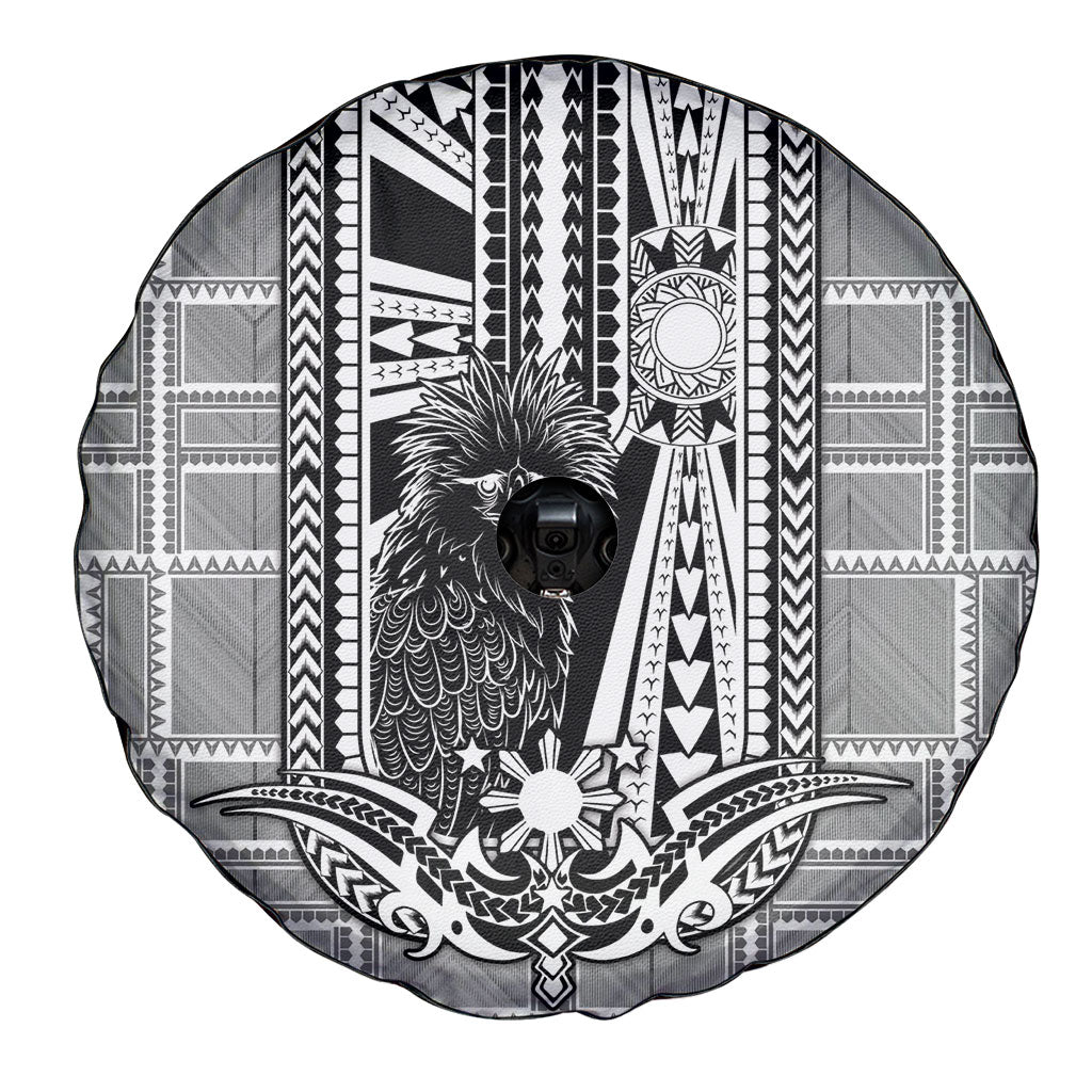 Mabuhay Philippines Festival Spare Tire Cover Philippine Eagle Sun Three Stars Barong Pattern
