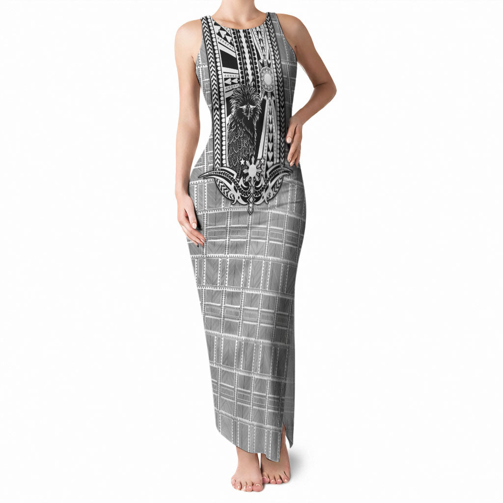 Mabuhay Philippines Festival Tank Maxi Dress Philippine Eagle Sun Three Stars Barong Pattern