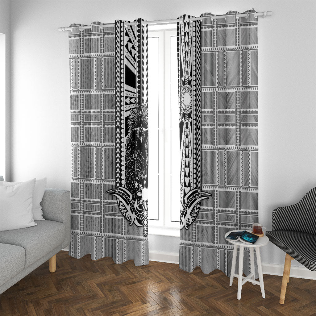 Mabuhay Philippines Festival Window Curtain Philippine Eagle Sun Three Stars Barong Pattern