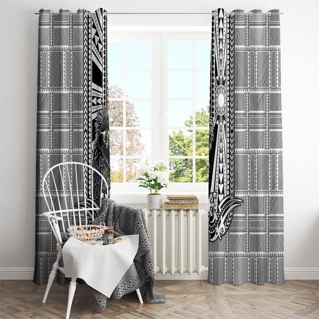 Mabuhay Philippines Festival Window Curtain Philippine Eagle Sun Three Stars Barong Pattern
