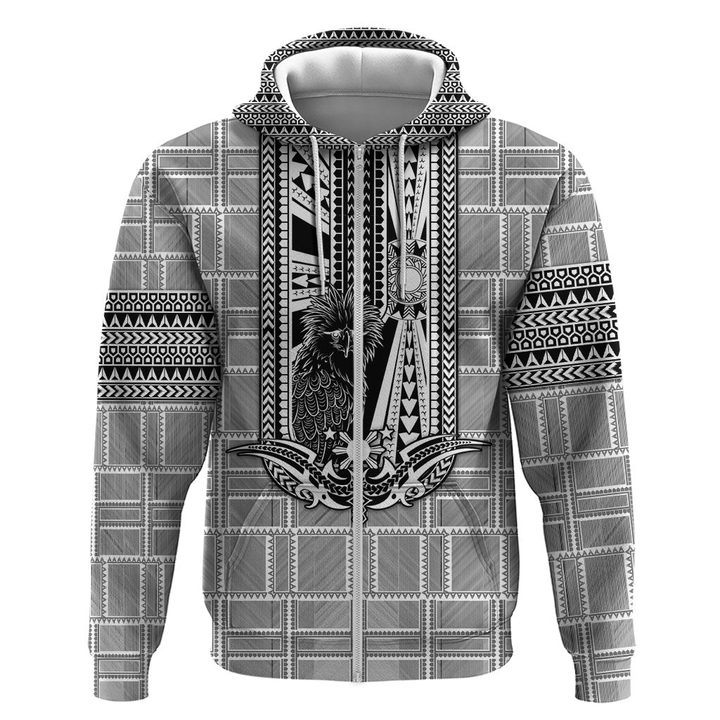 Mabuhay Philippines Festival Zip Hoodie Philippine Eagle Sun Three Stars Barong Pattern