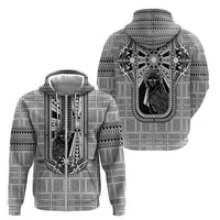 Mabuhay Philippines Festival Zip Hoodie Philippine Eagle Sun Three Stars Barong Pattern