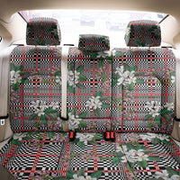 Red Binakol Motifs With Jasminum Sambac Back Car Seat Cover Mabuhay Philippines Festival