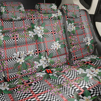 Red Binakol Motifs With Jasminum Sambac Back Car Seat Cover Mabuhay Philippines Festival