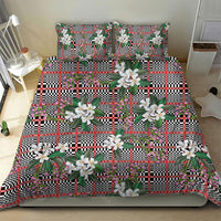 Red Binakol Motifs With Jasminum Sambac Bedding Set Mabuhay Philippines Festival