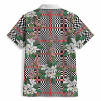 Red Binakol Motifs With Jasminum Sambac Hawaiian Shirt Mabuhay Philippines Festival