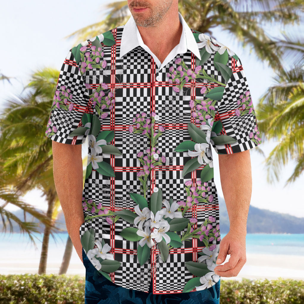 Red Binakol Motifs With Jasminum Sambac Hawaiian Shirt Mabuhay Philippines Festival