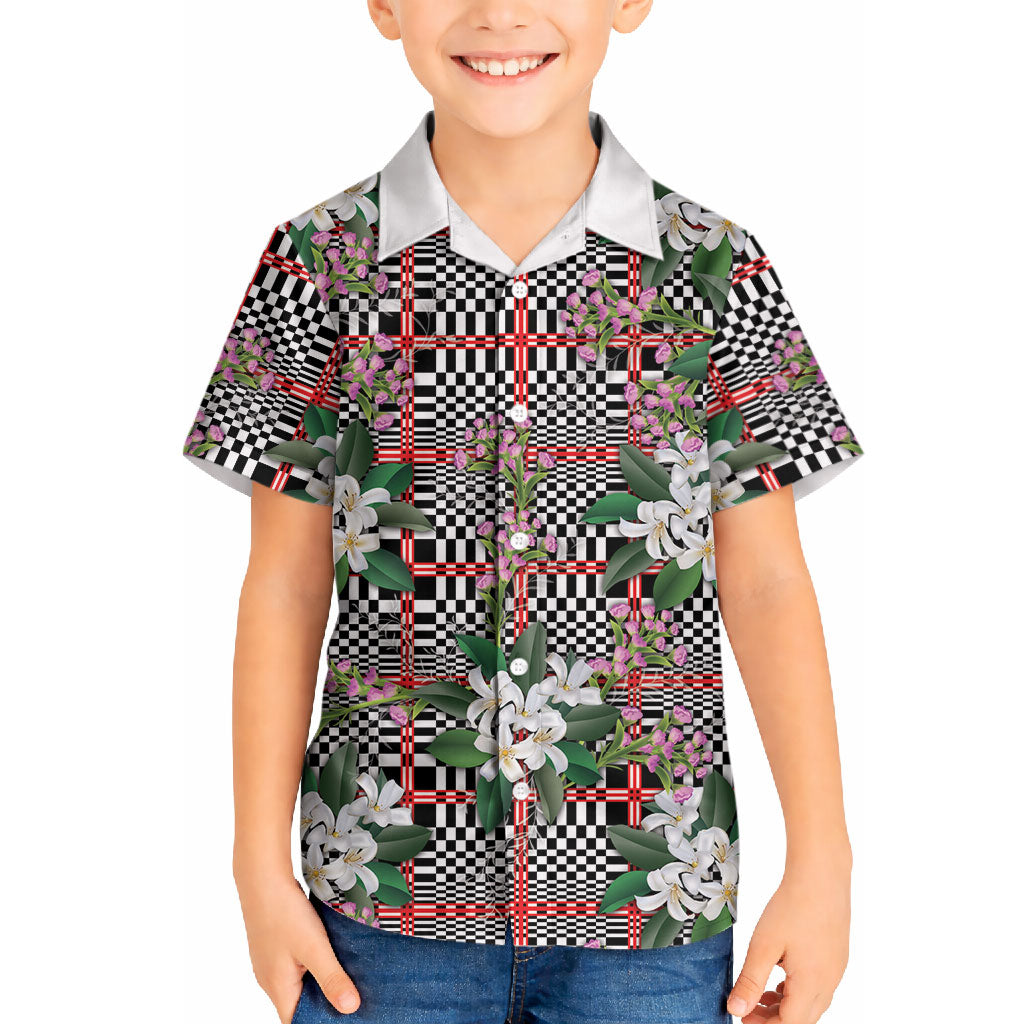 Red Binakol Motifs With Jasminum Sambac Hawaiian Shirt Mabuhay Philippines Festival