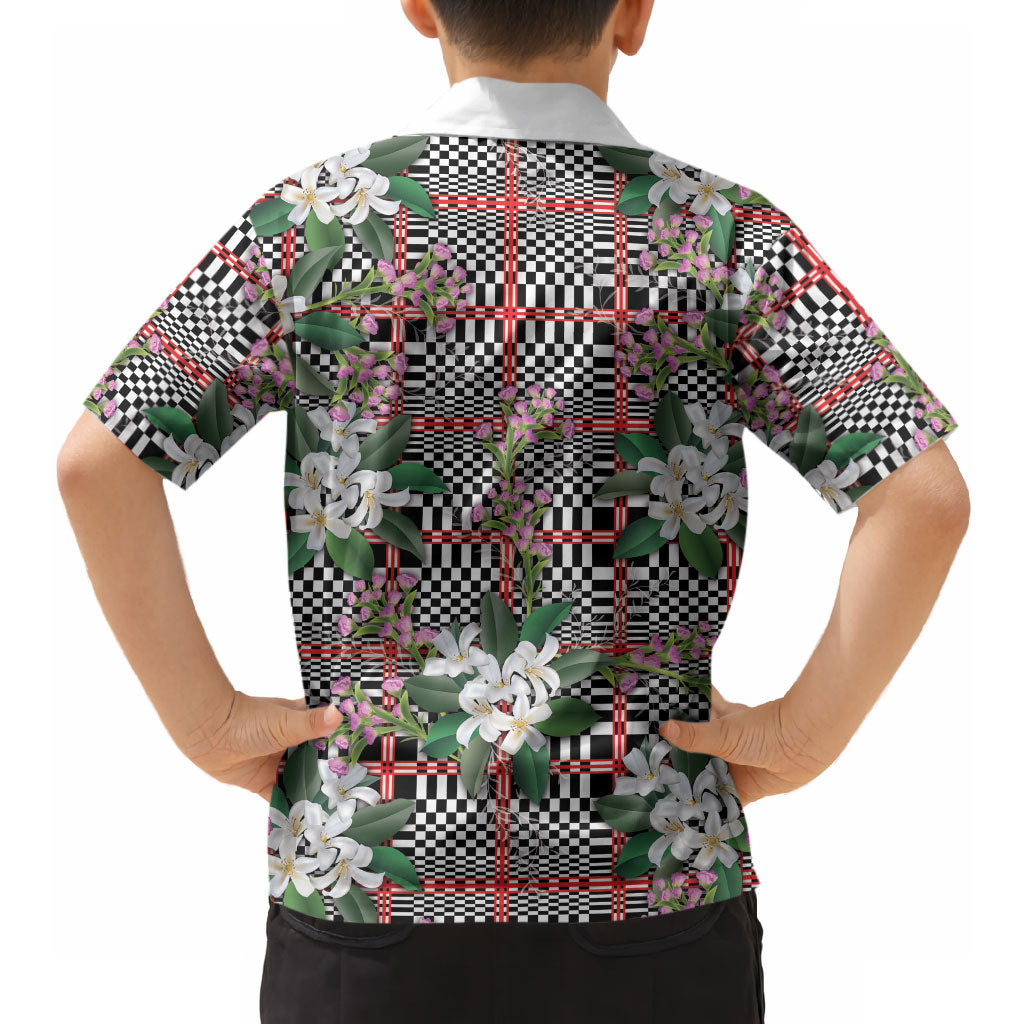 Red Binakol Motifs With Jasminum Sambac Hawaiian Shirt Mabuhay Philippines Festival