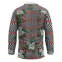 Red Binakol Motifs With Jasminum Sambac Hockey Jersey Mabuhay Philippines Festival