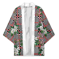 Red Binakol Motifs With Jasminum Sambac Kimono Mabuhay Philippines Festival