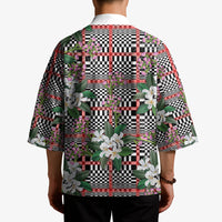 Red Binakol Motifs With Jasminum Sambac Kimono Mabuhay Philippines Festival