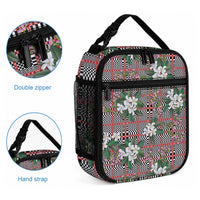 Red Binakol Motifs With Jasminum Sambac Lunch Bag Mabuhay Philippines Festival