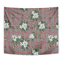 Red Binakol Motifs With Jasminum Sambac Tapestry Mabuhay Philippines Festival