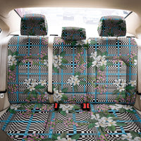 Blue Binakol Motifs With Jasminum Sambac Back Car Seat Cover Mabuhay Philippines Festival