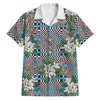 Blue Binakol Motifs With Jasminum Sambac Hawaiian Shirt Mabuhay Philippines Festival