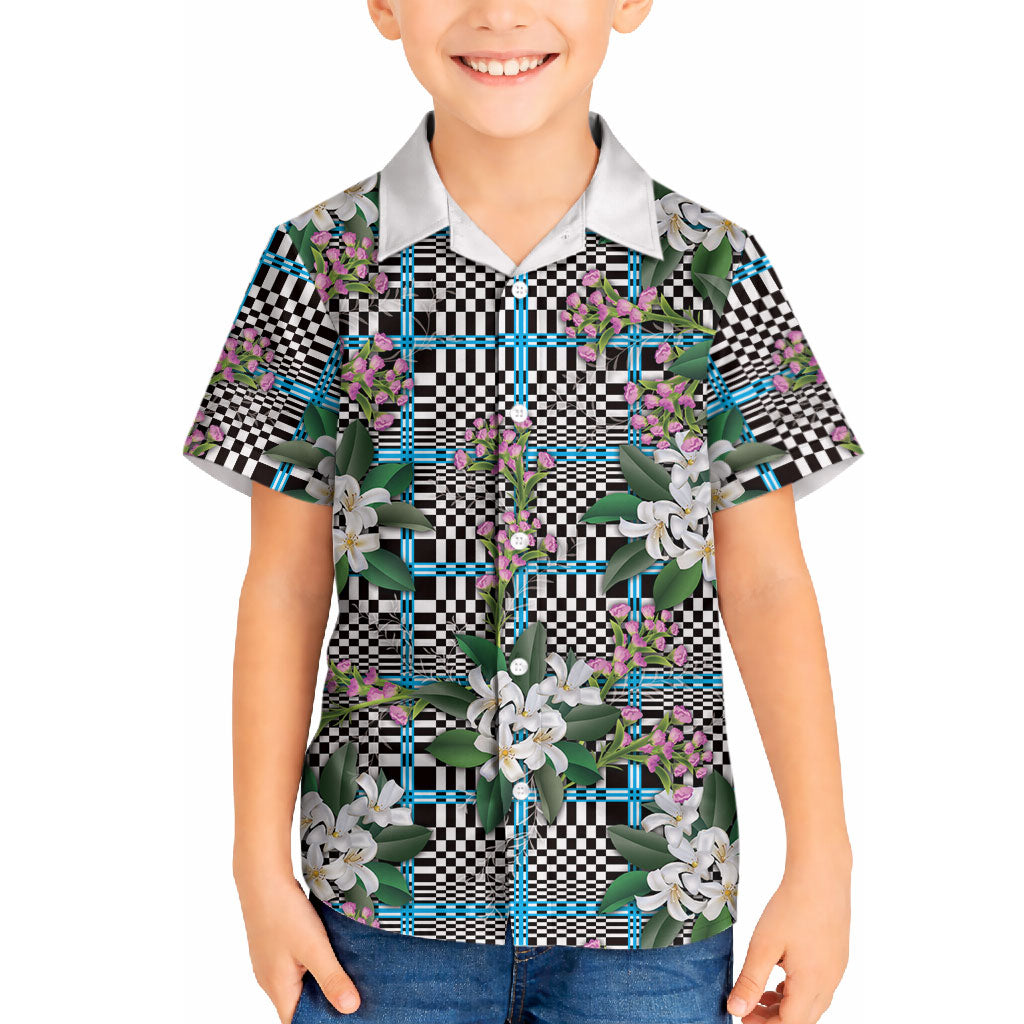 Blue Binakol Motifs With Jasminum Sambac Hawaiian Shirt Mabuhay Philippines Festival