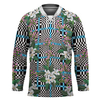 Blue Binakol Motifs With Jasminum Sambac Hockey Jersey Mabuhay Philippines Festival