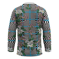 Blue Binakol Motifs With Jasminum Sambac Hockey Jersey Mabuhay Philippines Festival