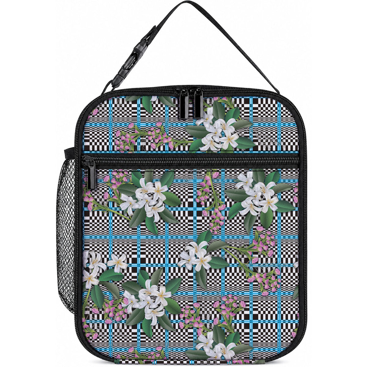 Blue Binakol Motifs With Jasminum Sambac Lunch Bag Mabuhay Philippines Festival
