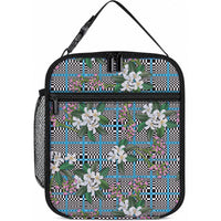 Blue Binakol Motifs With Jasminum Sambac Lunch Bag Mabuhay Philippines Festival