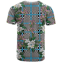 Blue Binakol Motifs With Jasminum Sambac T Shirt Mabuhay Philippines Festival