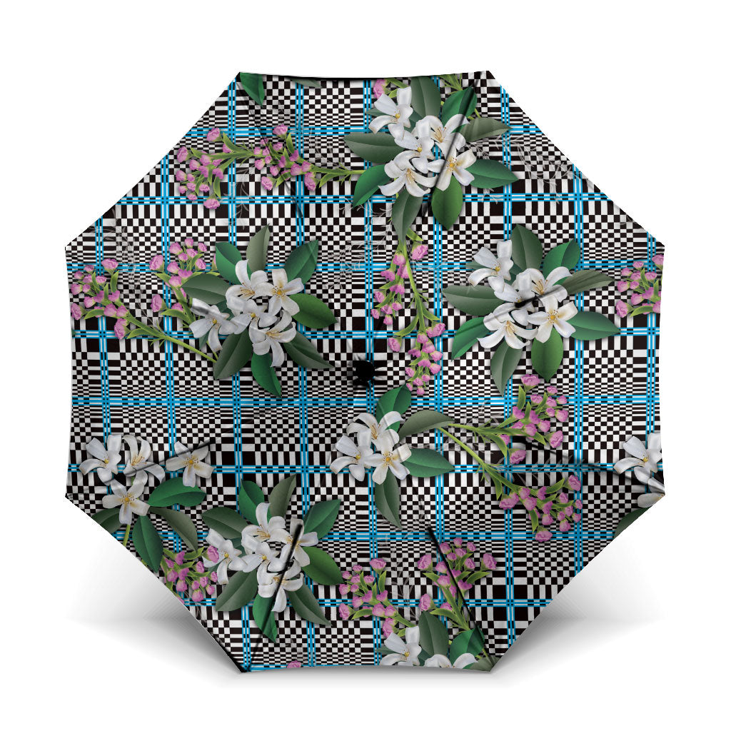 Blue Binakol Motifs With Jasminum Sambac Umbrella Mabuhay Philippines Festival