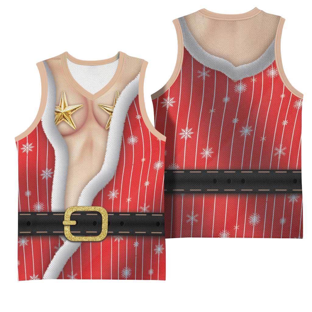 Christmas Costume Basketball Jersey Sexy Mrs Claus - Wonder Print Shop