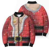 Christmas Costume Bomber Puffer Jacket Sexy Mrs Claus - Wonder Print Shop