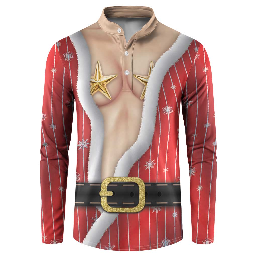 Christmas Costume Button Sweatshirt Sexy Mrs Claus - Wonder Print Shop
