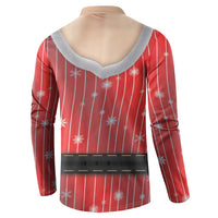 Christmas Costume Button Sweatshirt Sexy Mrs Claus - Wonder Print Shop