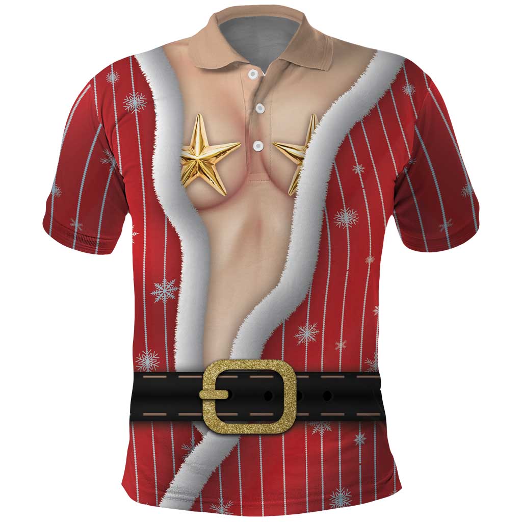 Christmas Costume Polo Shirt Sexy Mrs Claus - Wonder Print Shop