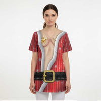 Christmas Costume Scrub Top Sexy Mrs Claus - Wonder Print Shop