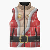 Christmas Costume Sleeveless Puffer Jacket Sexy Mrs Claus - Wonder Print Shop