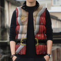 Christmas Costume Sleeveless Puffer Jacket Sexy Mrs Claus - Wonder Print Shop