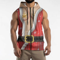 Christmas Costume Sleeveless Zip Hoodie Sexy Mrs Claus - Wonder Print Shop