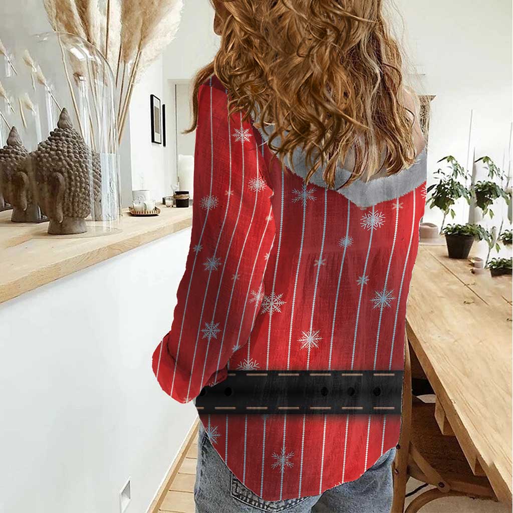 Christmas Costume Women Casual Shirt Sexy Mrs Claus - Wonder Print Shop