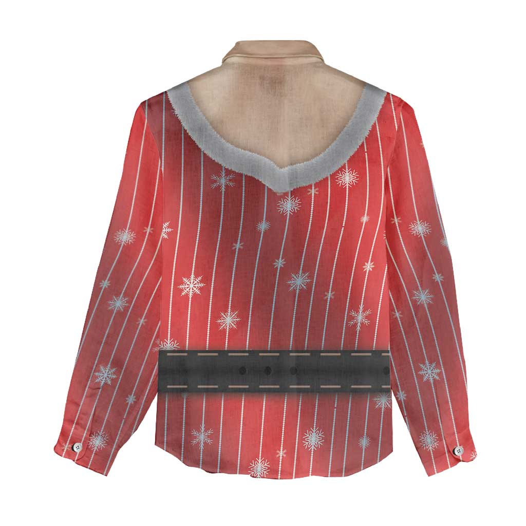 Christmas Costume Women Casual Shirt Sexy Mrs Claus - Wonder Print Shop