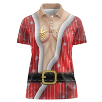 Christmas Costume Women Polo Shirt Sexy Mrs Claus - Wonder Print Shop