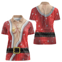 Christmas Costume Women Polo Shirt Sexy Mrs Claus - Wonder Print Shop