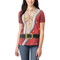 Christmas Costume Women Polo Shirt Sexy Mrs Claus - Wonder Print Shop
