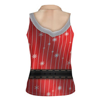 Christmas Costume Women Sleeveless Polo Shirt Sexy Mrs Claus - Wonder Print Shop