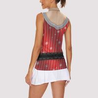 Christmas Costume Women Sleeveless Polo Shirt Sexy Mrs Claus - Wonder Print Shop