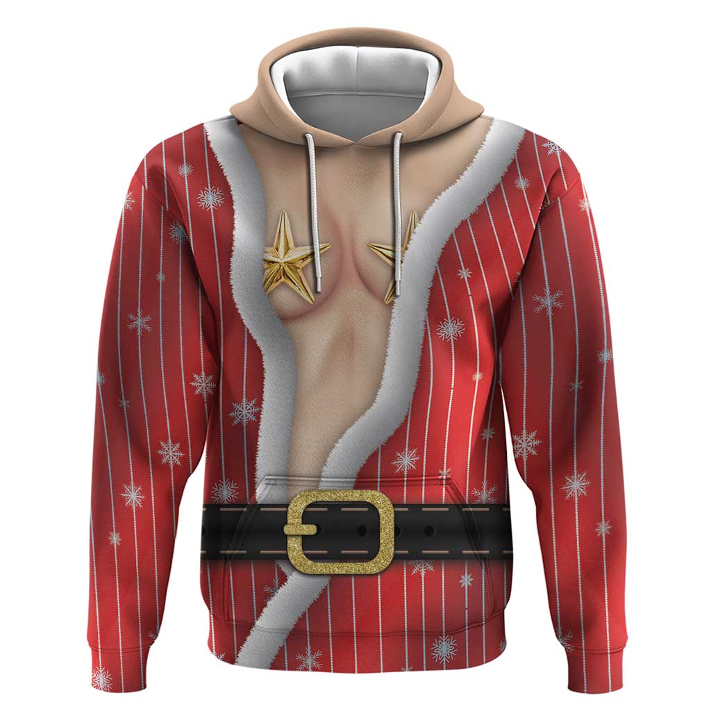 Christmas Costume Zip Hoodie Sexy Mrs Claus - Wonder Print Shop