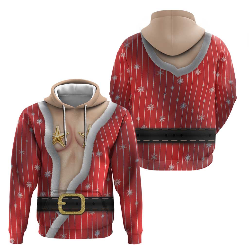 Christmas Costume Zip Hoodie Sexy Mrs Claus - Wonder Print Shop