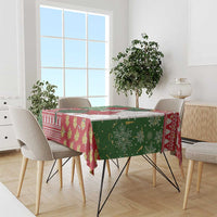 Canada Christmas Tablecloth Maple Leaves Patchwork Style - Wonder Print Shop