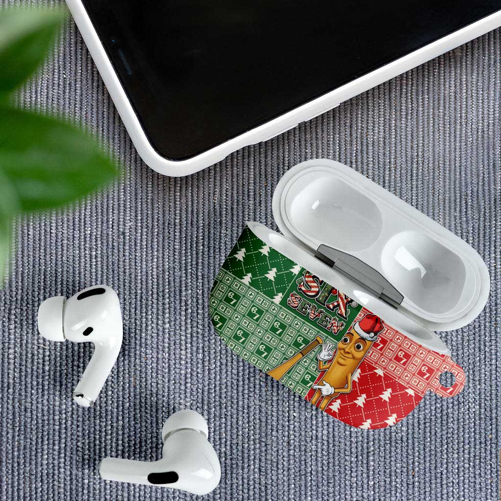 Six Seven Christmas AirPods Case Funny Tung Tung Tung Sahur - Wonder Print Shop