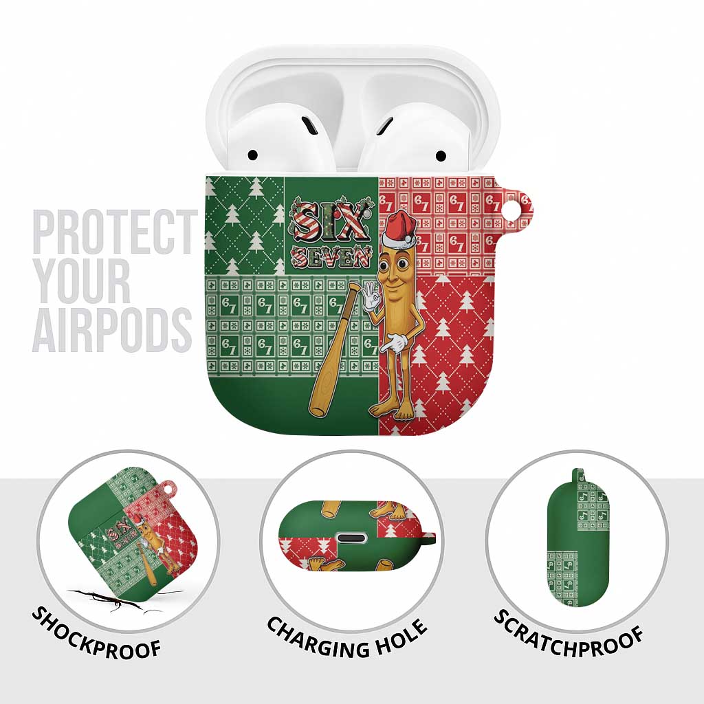 Six Seven Christmas AirPods Case Funny Tung Tung Tung Sahur - Wonder Print Shop